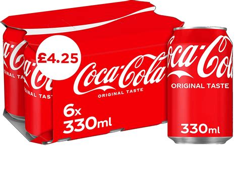 Coca Cola Original Coke Cans 24 X 330ml 4x X 6 Packs Price Marked