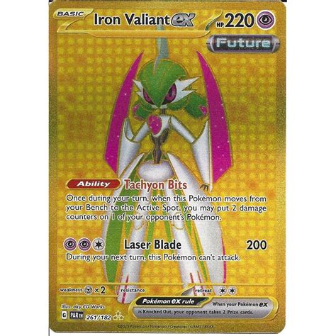 Pokemon Trading Card Game Iron Valiant Ex Hyper Rare Card