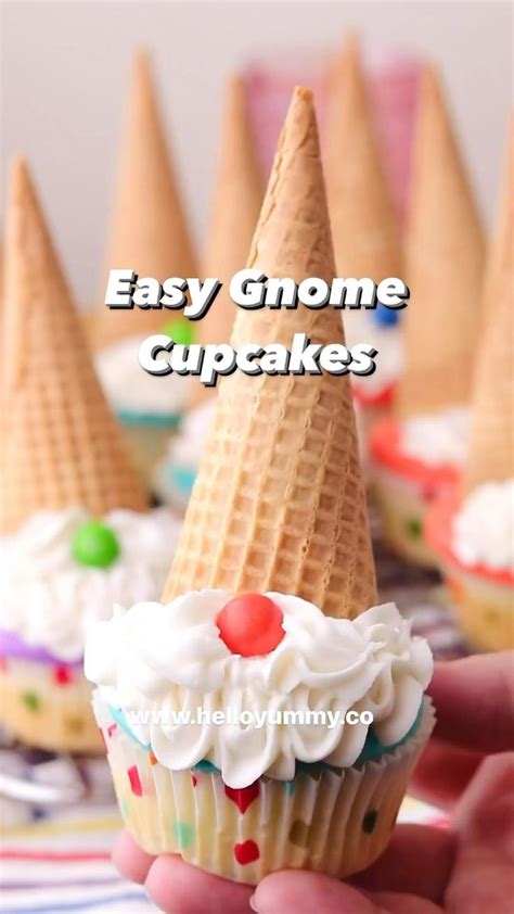 How To Make The Easiest Gnome Cupcakes Video Recipe Video