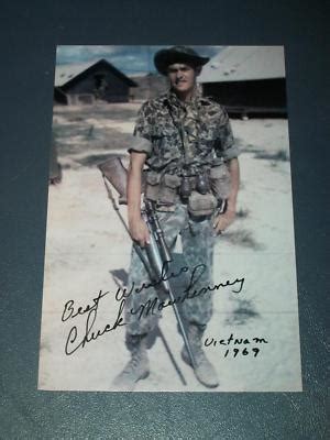 CHUCK MAWHINNEY VIETNAM WAR SNIPER SIGNED SIGNED PHOTO | #150599311