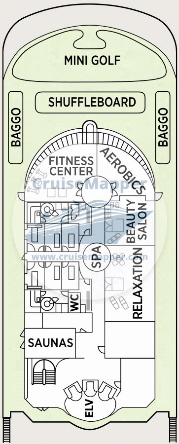 Seven Seas Navigator deck 12 plan | CruiseMapper