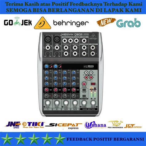 Jual Harga Murah Mixer Behringer XENYX Q 802 USB 6 Channel Di