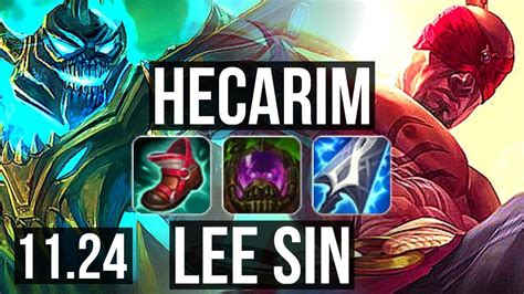 Hecarim Vs Lee Sin Jng M Mastery Games Legendary