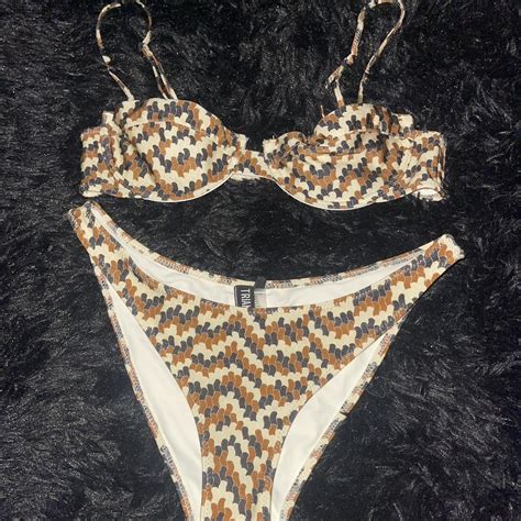 Triangl Bikini S Top M Bottoms Cheeky Like New The Depop