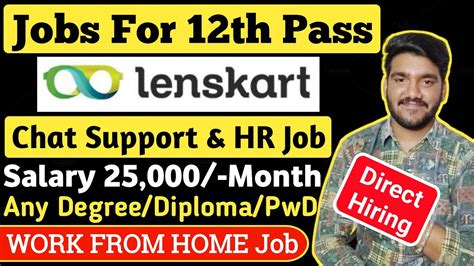 Lenskart Work From Home Job Chat Support Job Hr Job Jobs For