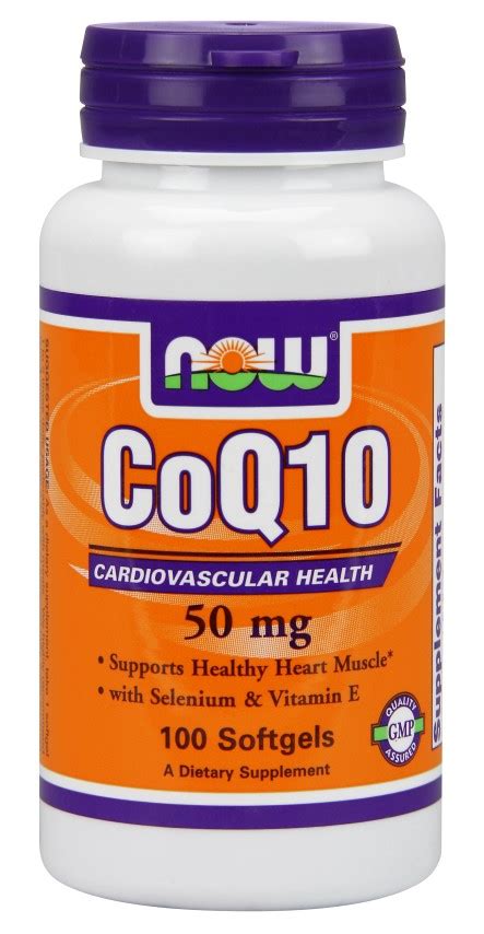 Now Foods Coq10 50 Mg 100 Softgels