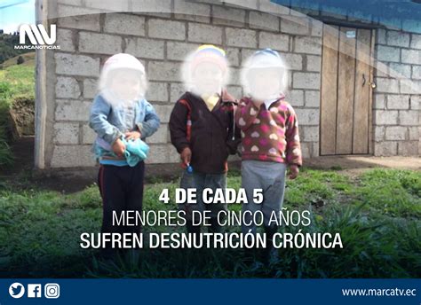 4 DE CADA 5 NIÑOS MENORES DE CINCO AÑOS CON DESNUTRICIÓN CRÓNICA EN