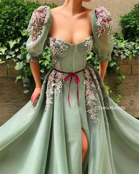 Mossy Bloom Gown Teuta Matoshi