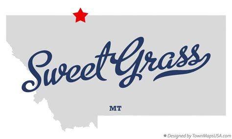 Map Of Sweet Grass Mt Montana