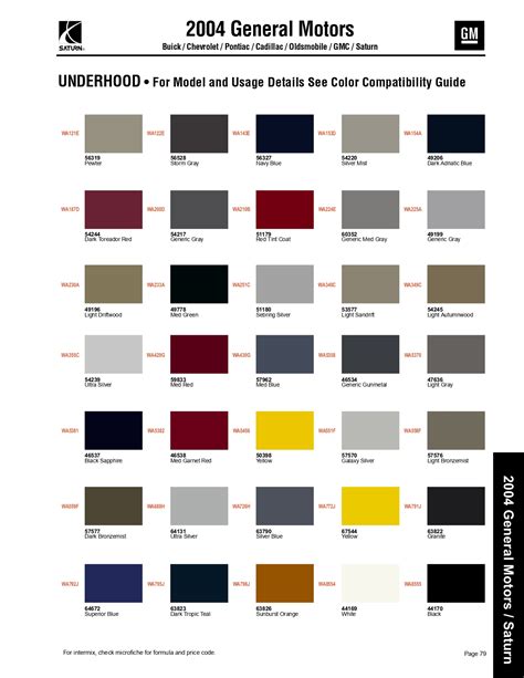 2004 Chevy Silverado Paint Colors