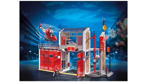 Caserne De Pompiers Avec H Licopt Re Playmobil Playmobil City Action