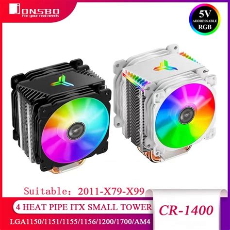 Jonsbo Cr Argb Heat Pipe Tower V Pin Cpu Cooler Itx Air