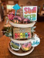 28 BRIGHT CHEERY SUMMER TIERED TRAY DECOR IDEAS Stylin By Sarita