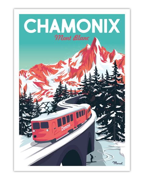 Posters Marcel Train Posters Ski Posters Posters And Prints Marcel