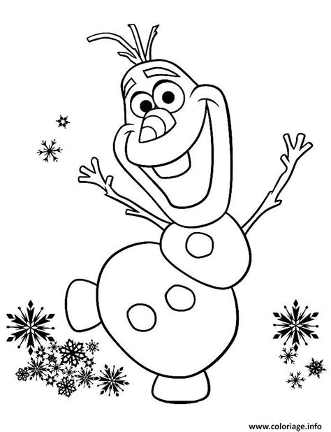 Coloriage Olaf Noel Disney Dessin Olaf Imprimer