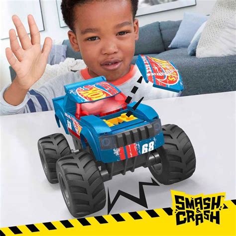 Oyuncak ArabalarHot WheelsMAT HMM49194735131556Mega Hot Wheels Smash N Crash Monster Truck