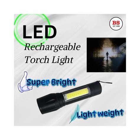 Buy Tento Led Torch Light Usb Rechargeable Ban Soon Hardware