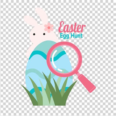 Easter Egg Hunt ClipArt In Illustrator PSD EPS SVG PNG