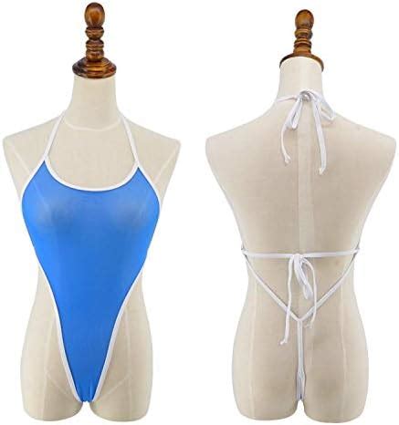 SHERRYLO See Through One Piece Swimsuit High Cut Micro Monokini Bikini