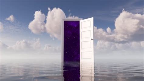 3d Animation Abstract Background Open Door Stock Footage Video (100% ...