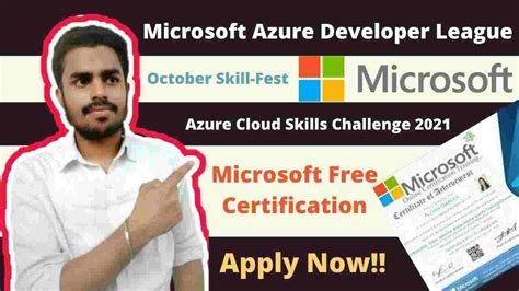 MICROSOFT Free Cloud Based Courses Azure October Skill Fest 2021