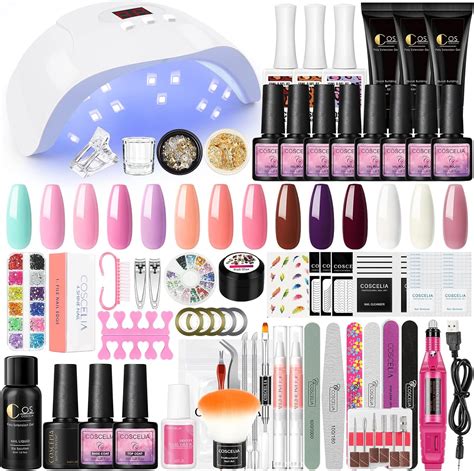 Coscelia Kit Ongle Gel Uv Complet Vernis Semi Permanent Kit Complet