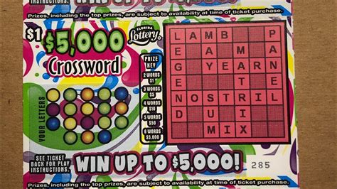 More Crossword Scratch Off Tickets Youtube