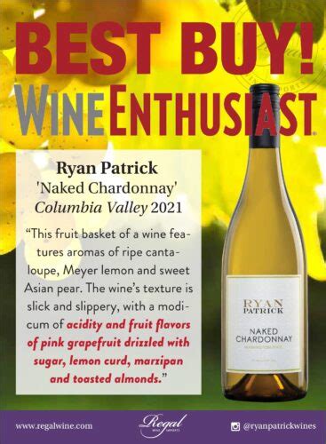 Ryan Patrick Naked Chard Case Card Regal Wine Imports