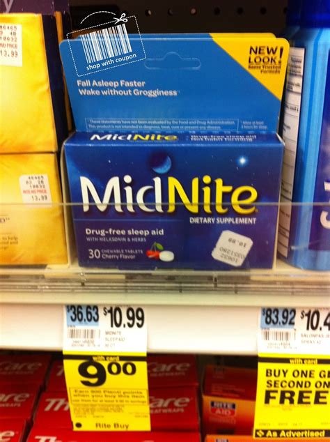 shop with coupon: Rite Aid :: Midnite Sleep Aid 30 ct. :: $1 Moneymaker! Expires 3/26