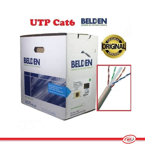 Jual KABEL LAN UTP Cat6 BELDEN Made In USA Cat 6 Original Eceran