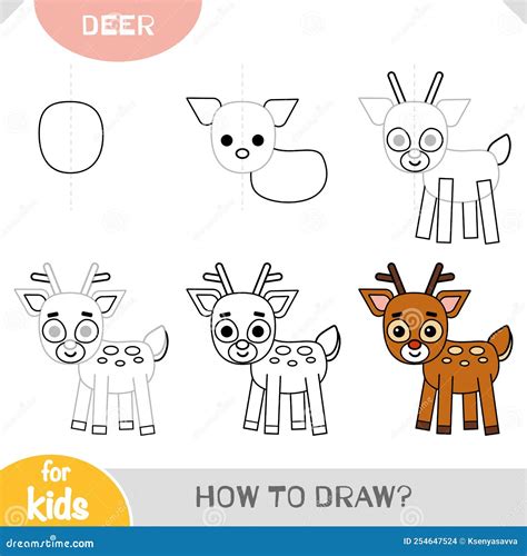 How To Draw A Deer Step By Step