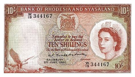 Billete Shillings Rhodesia Y Nyasaland Foronum