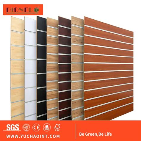 Mm Mm Mm Slotted Groove Mdf Board For Aluminum Slatwall Panel