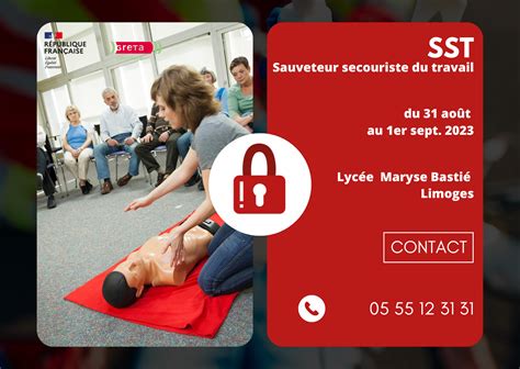 Prochaine Session Sauveteur Secouriste Du Travail Sst à Limoges