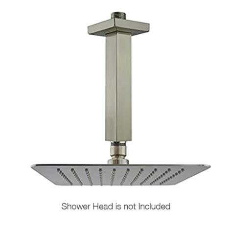 5 Square Ceiling Shower Arm Brushed Nickel Aluids