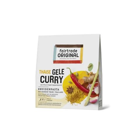 Fairtrade Original Kruidenpasta Gele Curry Wereldwinkel Gouda