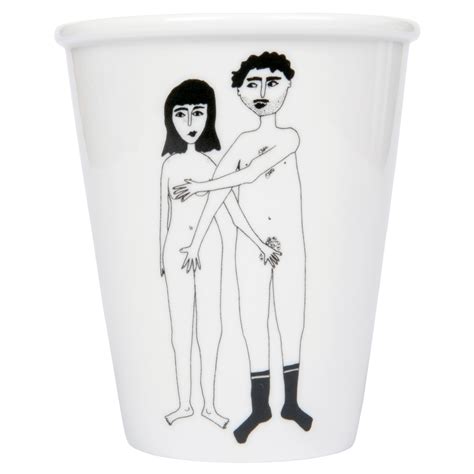 Porcelain Mug Naked Couple Animaux Sp Ciaux