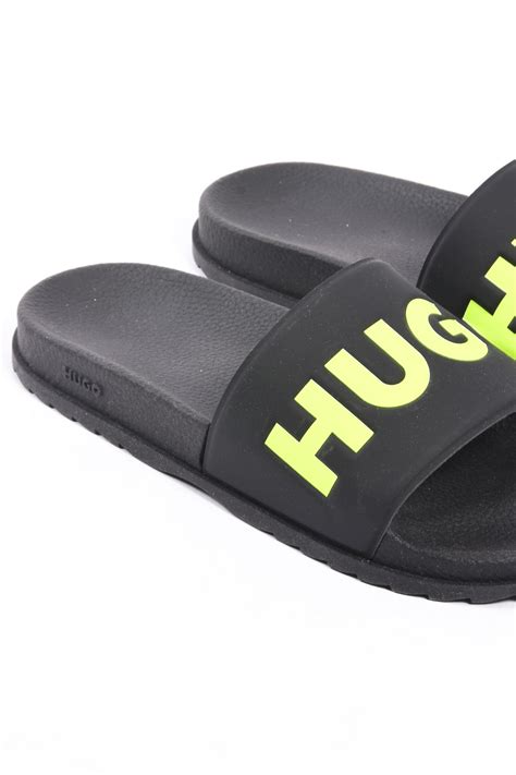 Hugo Su24 Slippers Match It Slid Rblg N Black Strictly For Men