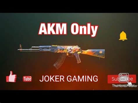 ONLY AKM CHALLENGE IN PUBG MOBILE YouTube