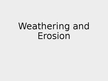 World Geography: Weathering, Erosion, & Landforms PowerPoint | TPT