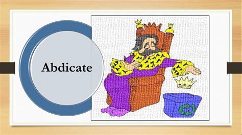 abdicate: How to Remember English vocabulary with tricks mnemonics ...