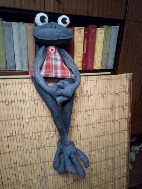Мягкие игрушки из денима