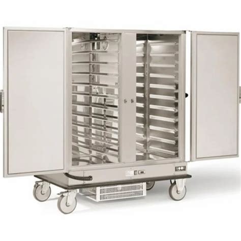 Silver Stainless Steel Food Transport Trolley For Hotel Load Capacity