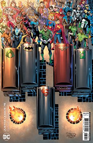 DYNAMIC FORCES TWO COPIES OF JUSTICE LEAGUE 9 SIGNED BY SCOTT