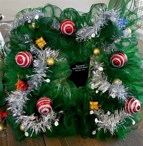 Grinch Wreath Made Out Of Dollar Tree Supplies Christmas Tree