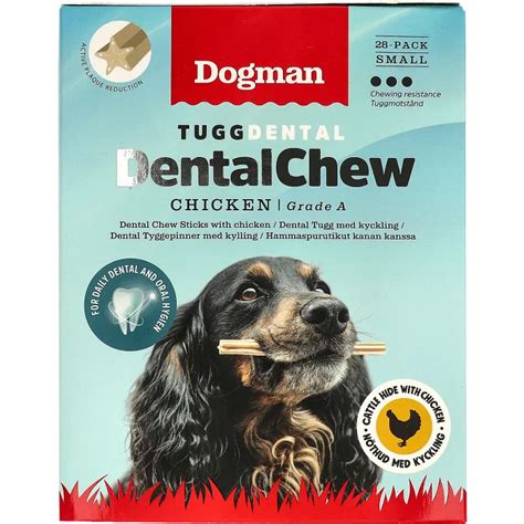 Hundtugg Dental kyckling 28 p Dogman Handla mat online från din