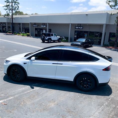 Tesla Tint For A White Model X Llumar Formula One Pinnacle Series — Tint Plus