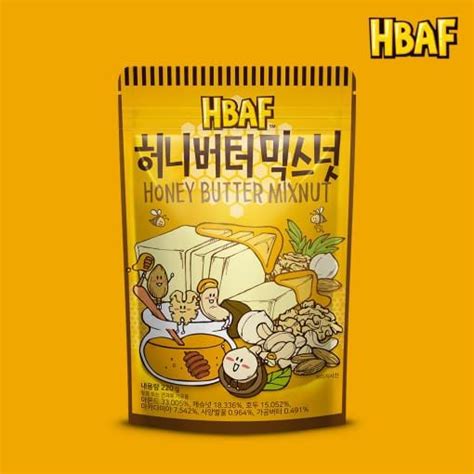 Hbaf Honey Butter Almond And Friends Almonds And Mixed Nuts 210g 220g