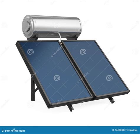 Solar Heat Collector Isolated Stock Illustration - Illustration of ...