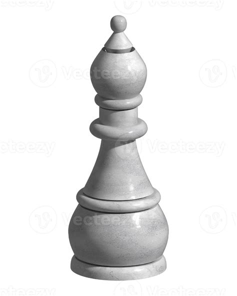 Silver Ceramic Chess Bishop 3d Render 11306669 Png